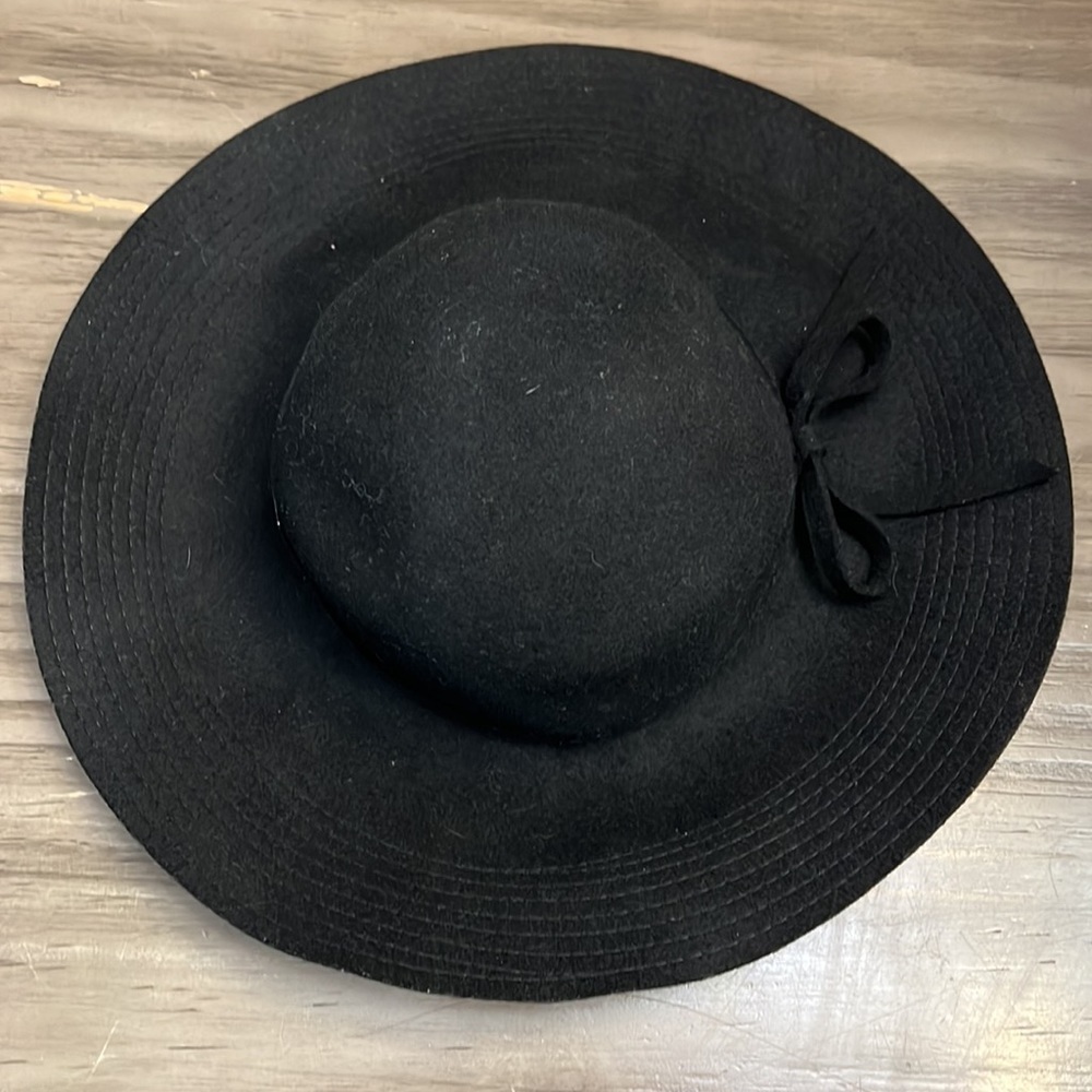 C.C WOOL FLOPPY BEACH HAT BLACK - Picture 9 of 16